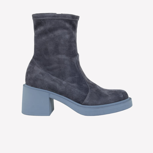 ANKLE BOOT IN CAMOSCIO STRETCH ANIKKI - Grigio | Roberto Festa