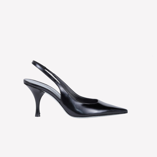 SLINGBACK IN VITELLO NERO ASHLIN - NO DISCOUNT | Roberto Festa