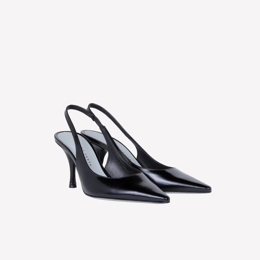 SLINGBACK IN VITELLO NERO ASHLIN - Spring Summer Preview | Roberto Festa