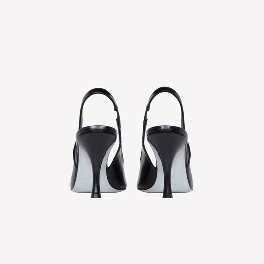 SLINGBACK IN VITELLO NERO ASHLIN - Nero | Roberto Festa