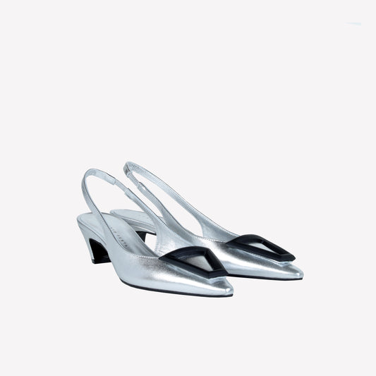 SLINGBACK IN LUXOR CON FIBBIA GOMMATA DORIEN - Slingback | Roberto Festa