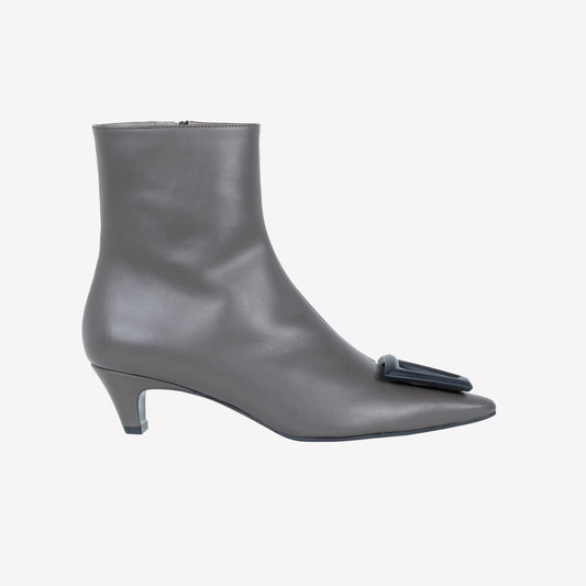 Ankle boot in agnello con dettaglio in metallo opaco Lissy - Scarpe | Roberto Festa