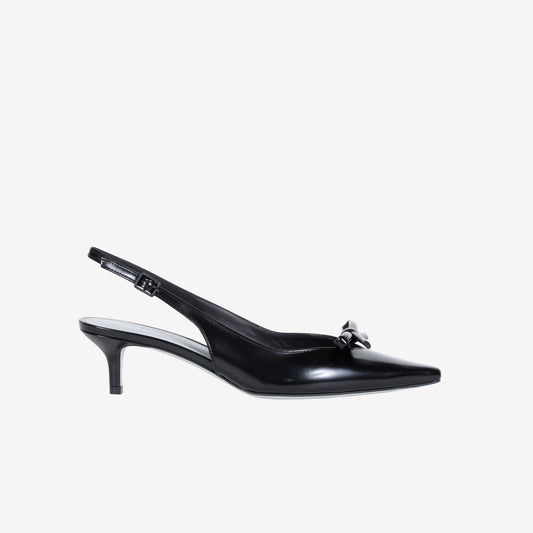 SLINGBACK IN VITELLO NERO SENYA - Spring Summer Preview | Roberto Festa