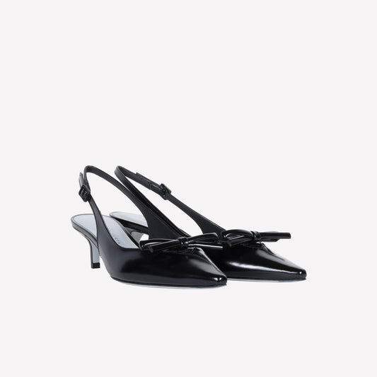 SLINGBACK IN VITELLO NERO SENYA - Spring Summer Preview | Roberto Festa