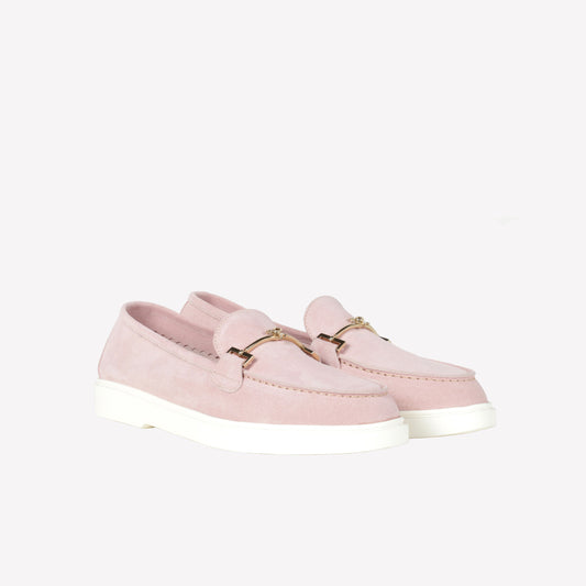 MOCASSINO IN CAMOSCIO ROSA CON MORSETTO WAVE - Spring Summer Preview | Roberto Festa